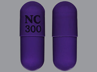 This is a Capsule Er Multiphase 12hr imprinted with NC  300 on the front, nothing on the back.