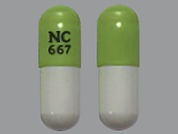 Calcium Acetate: This is a Capsule imprinted with NC  667 on the front, nothing on the back.