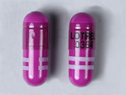 Lotrel: This is a Capsule imprinted with LOTREL  0364 on the front, nothing on the back.
