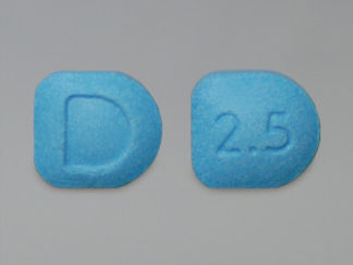 This is a Tablet imprinted with D on the front, 2.5 on the back.