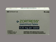 Tableta de 0.5 Mg de Zortress