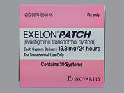 Exelon: This is a Patch Transdermal 24 Hours imprinted with nothing on the front, nothing on the back.