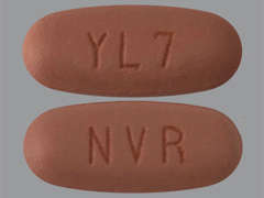 This is a light red oval Tablet imprinted with YL7 on the front, NVR on the back, and is manufactured by NOVARTIS.