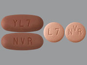 Piqray: This is a Tablet imprinted with YL7 or L7 on the front, NVR on the back.