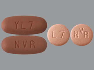 This is a Tablet imprinted with YL7 or L7 on the front, NVR on the back.