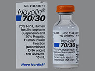 Vial de 70-30/Ml (package of 10.0 ml(s)) de Novolin 70-30