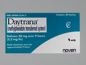 Daytrana: This is a Patch Transdermal 24 Hours imprinted with nothing on the front, nothing on the back.