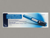 Norditropin Flexpro: This is a Pen Injector imprinted with nothing on the front, nothing on the back.