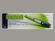 Norditropin Flexpro: This is a Pen Injector imprinted with nothing on the front, nothing on the back.