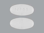 Gemfibrozil: Esto es un Tableta blanco elíptico imprimido con N111 en la parte delantera, nada en la parte posterior, y es fabricado por NORTHSTAR RX LL.