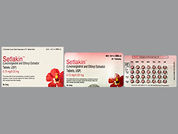 Setlakin: This is a Tablet Dose Pack 3 Months imprinted with S1 or P on the front, N on the back.