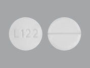 Lamotrigine: Esto es un Tableta imprimido con L122 en la parte delantera, nada en la parte posterior, y es fabricado por None.