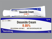 Desonide: This is a Cream imprinted with nothing on the front, nothing on the back.