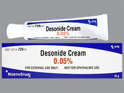 Desonide: Esto es un Crema imprimido con nada en la parte delantera, nada en la parte posterior, y es fabricado por None.