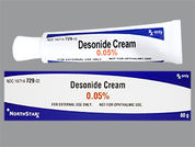 Desonide: This is a Cream imprinted with nothing on the front, nothing on the back.