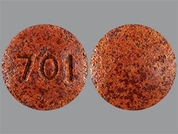 Phenazopyridine Hcl: This is a Tablet imprinted with 701 on the front, nothing on the back.