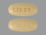 Prenatal Plus: This is a Tablet imprinted with CIS 28 on the front, nothing on the back.