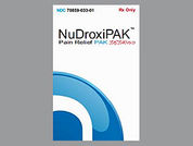 Nudroxipak Dsdr-50: This is a Kit Liquid And Tablet Dr imprinted with 550 on the front, logo on the back.