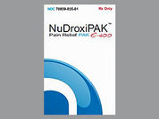 Nudroxipak E-400: This is a Kit Liquid And Tablet imprinted with APO 041 on the front, 400 on the back.