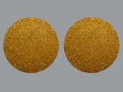 Vitamin B-2: Esto es un Tableta amarillo redondo imprimido con nada en la parte delantera, nada en la parte posterior, y es fabricado por NAT'L VIT. CO..