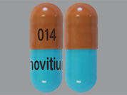Thiothixene: This is a Capsule imprinted with 014 on the front, Novitium on the back.