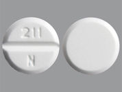 Trihexyphenidyl Hcl: Esto es un Tableta imprimido con 211  N en la parte delantera, nada en la parte posterior, y es fabricado por None.