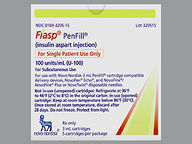 Cartucho de 100/Ml(3) (package of 3.0 ml(s)) de Fiasp Penfill