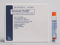 Novolog 100/Ml (package of 3.0 ml(s)) Cartridge