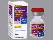 Depo-Testosterone: This is a Vial imprinted with nothing on the front, nothing on the back.