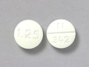 Glyburide: This is a Tablet imprinted with N  342 on the front, 1.25 on the back.