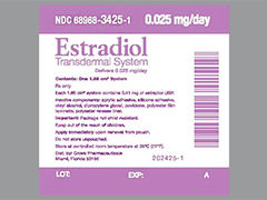 Esto es un Parche Transdérmico Semisemanal redondo imprimido con nada en la parte delantera, nada en la parte posterior, y es fabricado por NOVEN THERAPEUT.