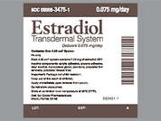 Estradiol: Esto es un Parche Transdérmico Semisemanal redondo imprimido con nada en la parte delantera, nada en la parte posterior, y es fabricado por NOVEN THERAPEUT.