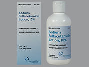 Sulfacetamide Sodium: This is a Suspension Topical imprinted with nothing on the front, nothing on the back.