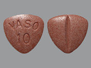 Vasotec: This is a Tablet imprinted with VASO  10 on the front, nothing on the back.