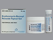 Erythromycin-Benzoyl Peroxide: Esto es un Gel imprimido con nada en la parte delantera, nada en la parte posterior, y es fabricado por None.