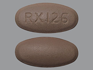 This is a Tablet imprinted with RX126 on the front, nothing on the back.