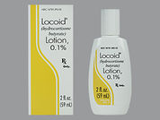 Locoid: This is a Lotion imprinted with nothing on the front, nothing on the back.
