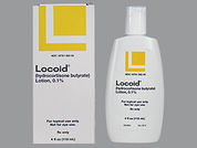 Locoid: This is a Lotion imprinted with nothing on the front, nothing on the back.