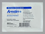 Arestin: This is a Cartridge imprinted with nothing on the front, nothing on the back.