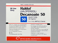 Ampul de 50Mg/Ml (package of 1.0 ml(s)) de Haldol Decanoate