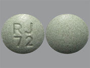 Guanfacine Hcl Er: This is a Tablet Er 24 Hr imprinted with RJ  72 on the front, nothing on the back.