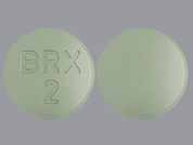Rexulti: This is a Tablet imprinted with BRX  2 on the front, nothing on the back.
