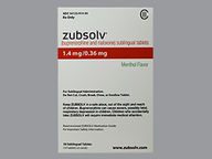 Tableta Sublingual de 1.4-0.36Mg de Zubsolv