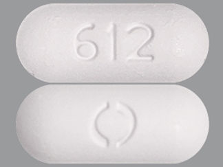 This is a Tablet imprinted with 612 on the front, logo on the back.
