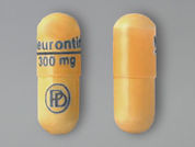 Neurontin: This is a Capsule imprinted with Neurontin  300 mg on the front, PD on the back.