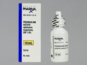 Prednisolone Acetate: Esto es un Gotas De Suspensión imprimido con nada en la parte delantera, nada en la parte posterior, y es fabricado por None.