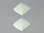 Amiloride Hcl: This is a Tablet imprinted with P291 on the front, nothing on the back.