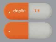 Deplin-Algal Oil: This is a Capsule imprinted with deplin on the front, 7.5 on the back.