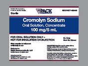 Cromolyn Sodium: This is a colorless Concentrate Oral imprinted with nothing on the front, nothing on the back, and is manufactured by RISING PHARM.