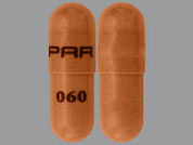 Trientine Hcl: This is a Capsule imprinted with PAR on the front, 060 on the back.